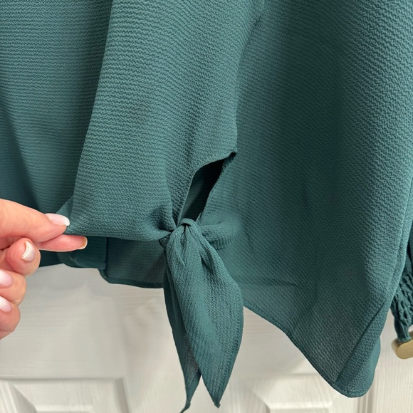 Ricki's Deep Green Women's Long Sleeve Blouse-18- NWOT - Picture 3 of 8